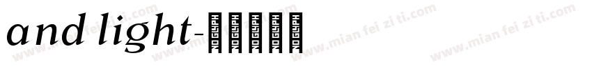 and light字体转换